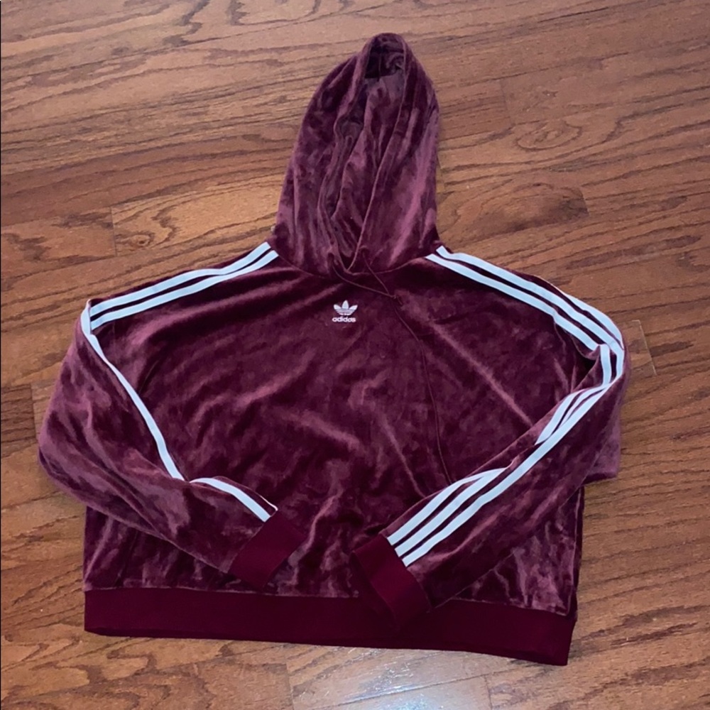 Adidas velvet hoddie